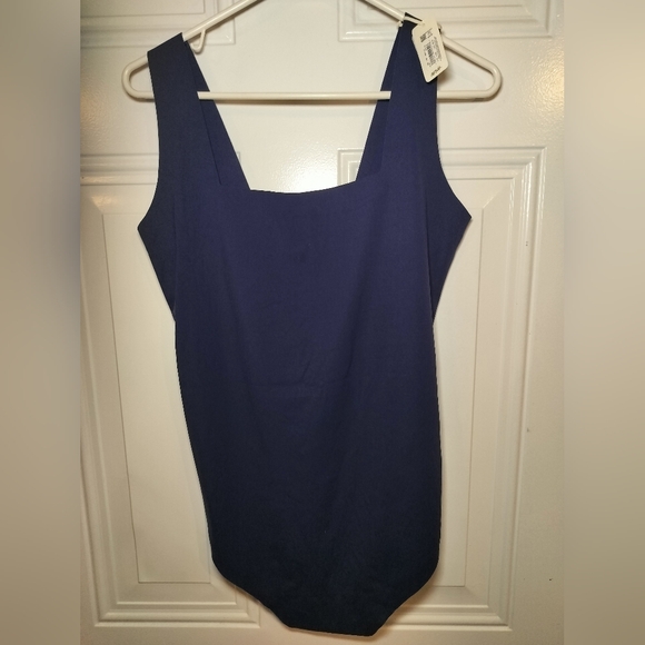 Chic Navy Blue Sleeveless Bodysuit - Picture 3 of 8